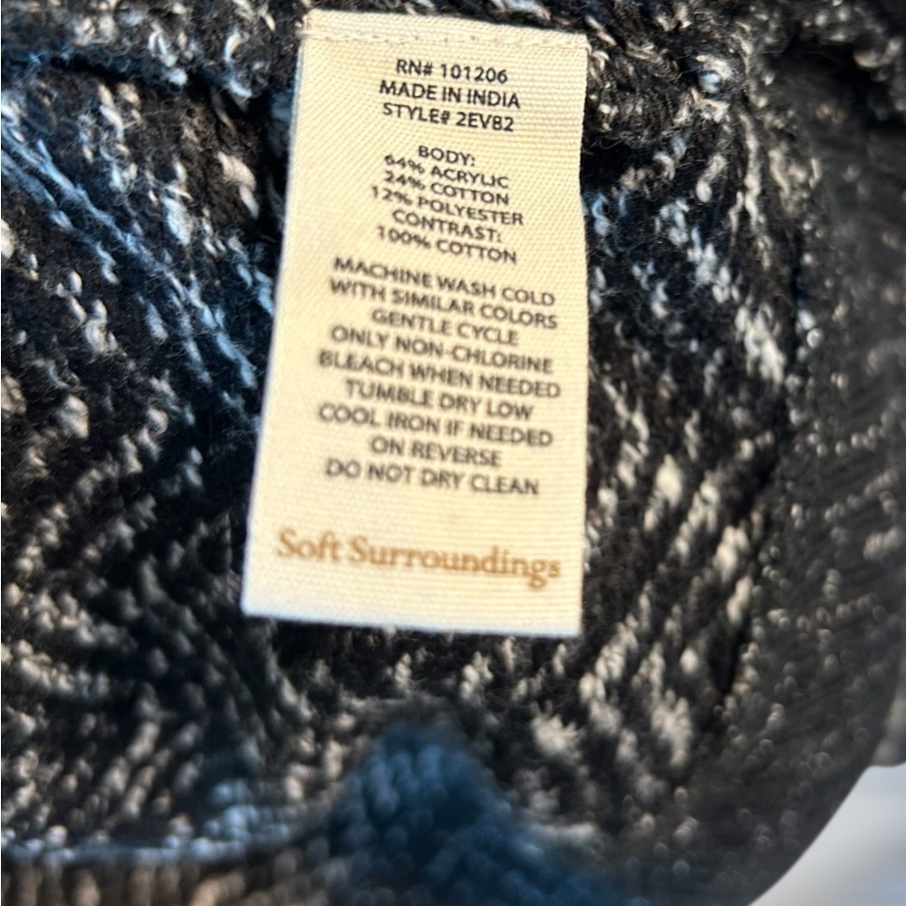NWT Soft Surroundings Go Lively Bestow Travel Hooded Cardigan - Picture 10 of 12